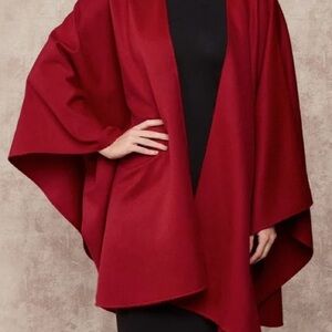 Burgundy Baby Alpaca Cape